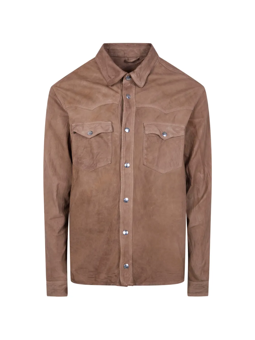 Giorgio Brato flap-pocket shirt - Marrone