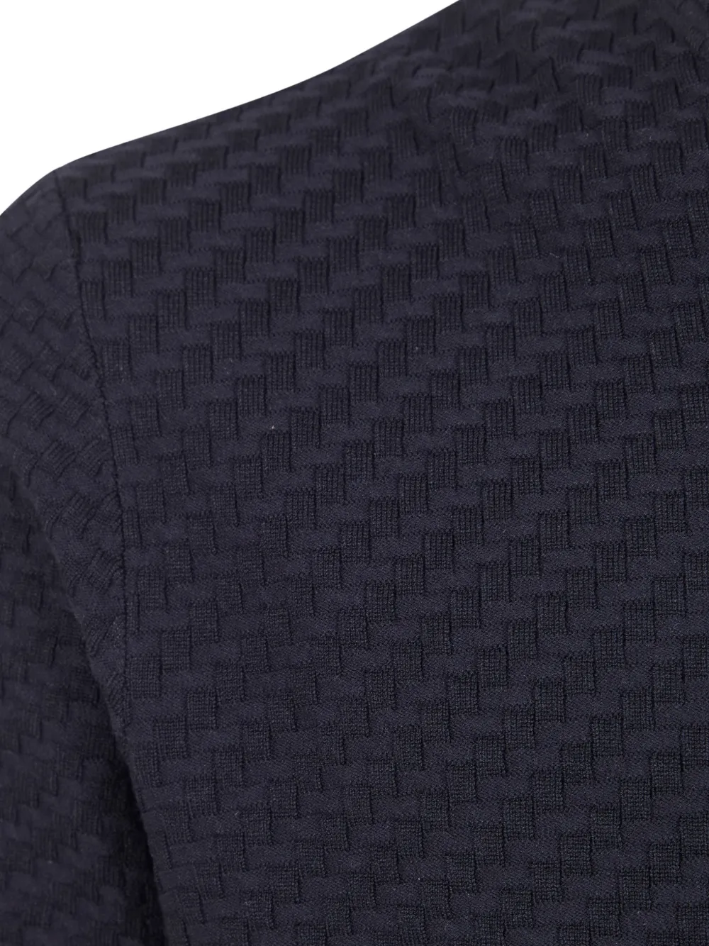 Emporio Armani Getextureerd T-shirt Zwart