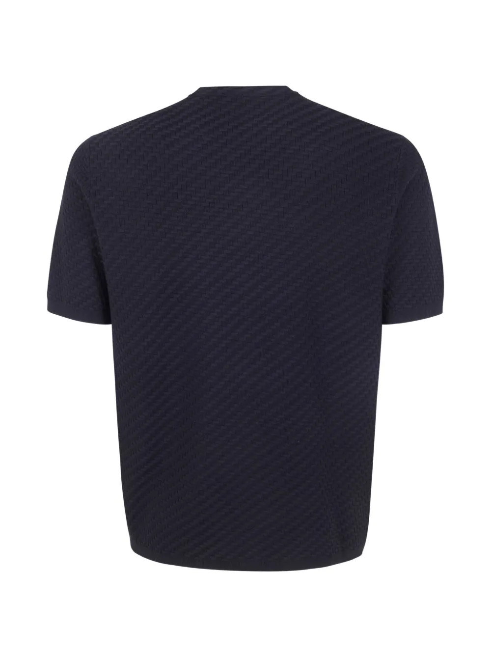 Emporio Armani Getextureerd T-shirt Zwart