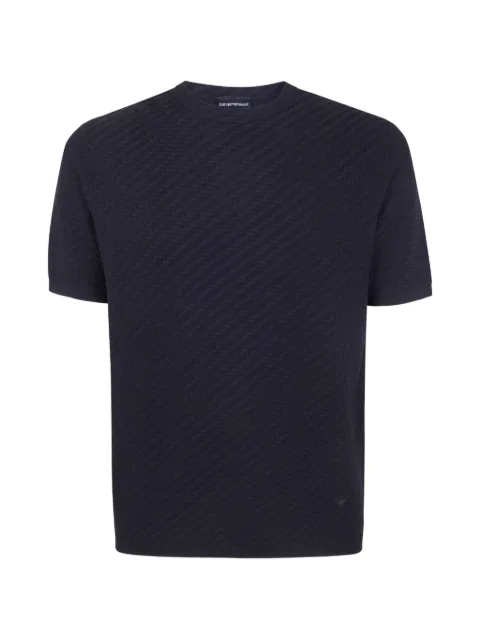 Emporio Armani textured T-shirt