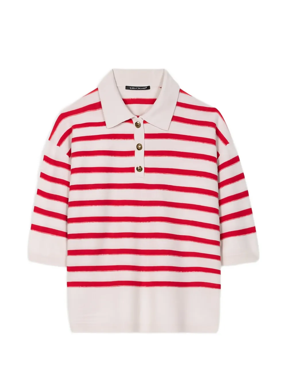 Luisa Cerano striped polo top - Toni neutri