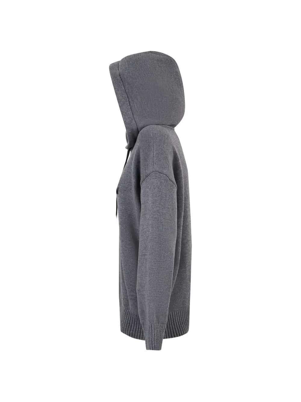  Msgm Embroidered-detail Hoodie - Grey 