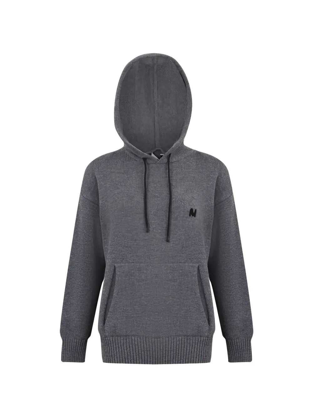 MSGM embroidered-detail hoodie - Grigio