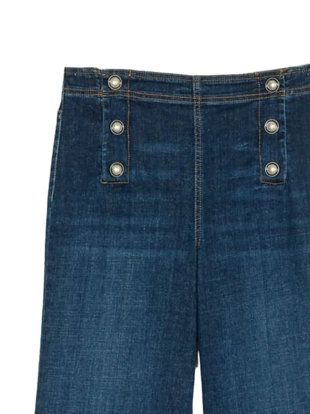  Twinset Buttoned Flared Jeans - Blue 