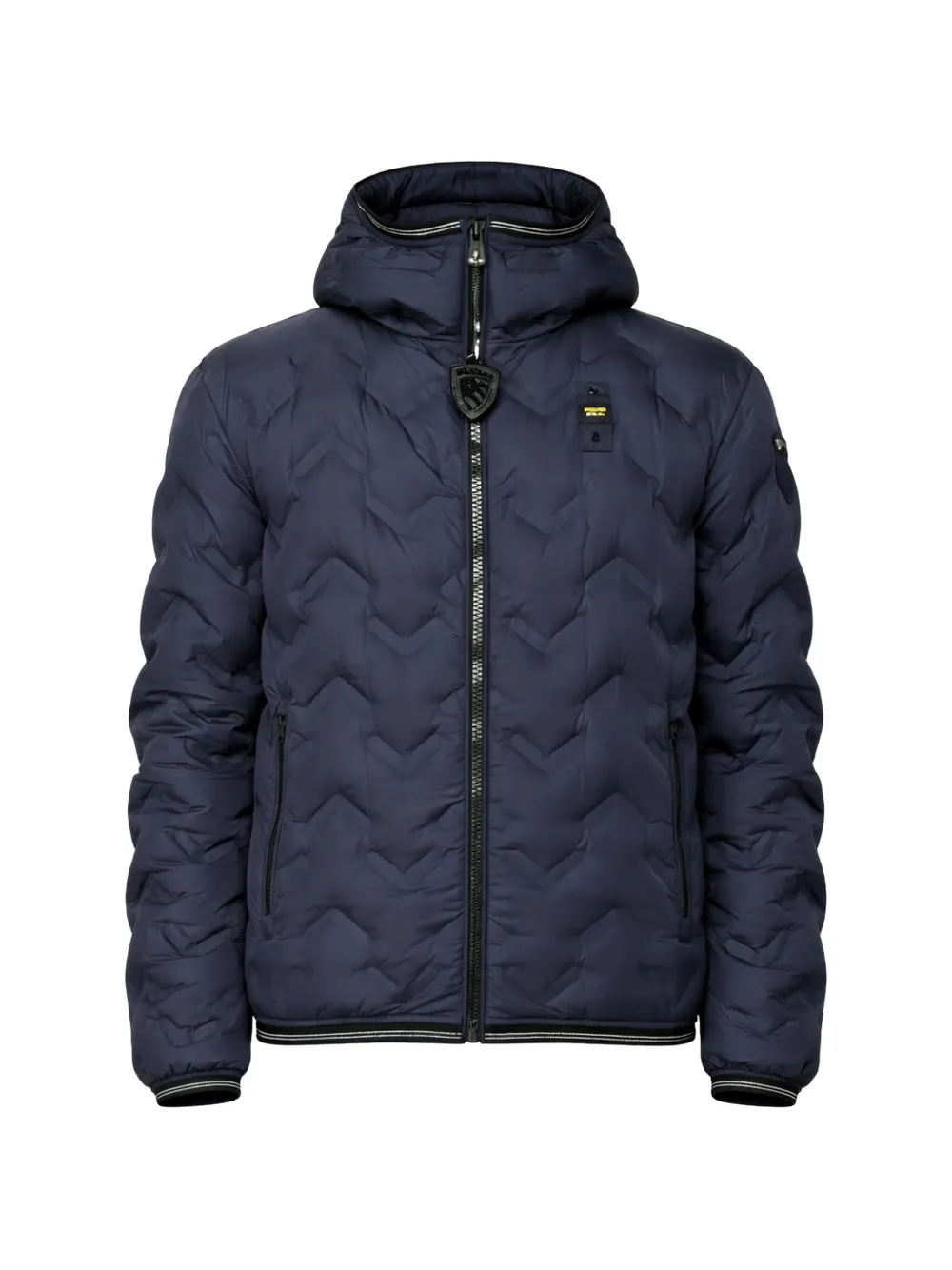 Blauer hooded quilted padded jacket - Blu