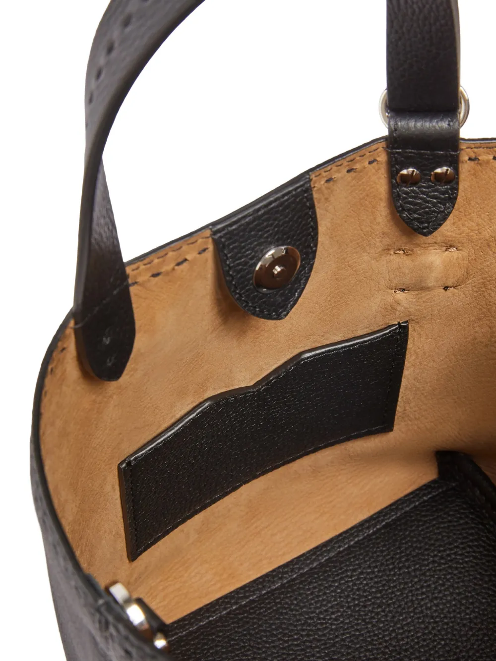 Top-Handles Leather Tote Bag