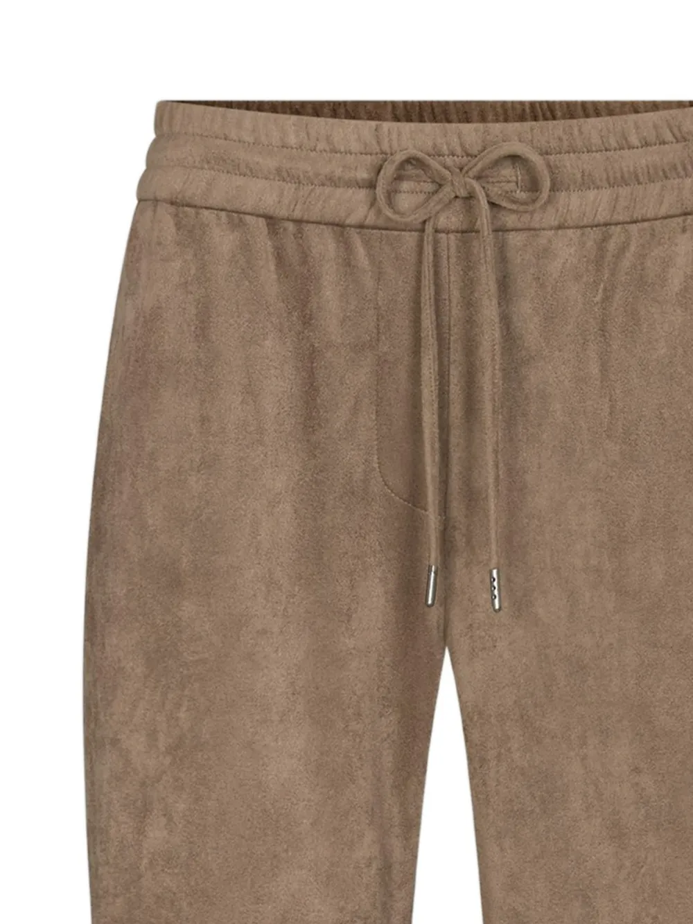  Juvia Drawstring Velour Track Pants - Brown 
