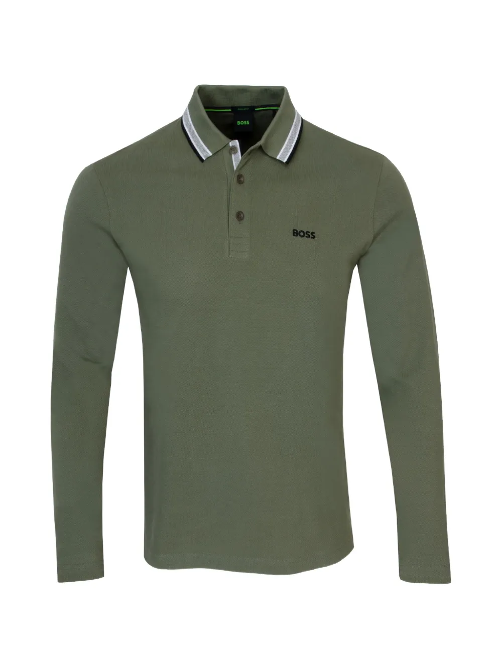 BOSS plisy polo shirt - Verde