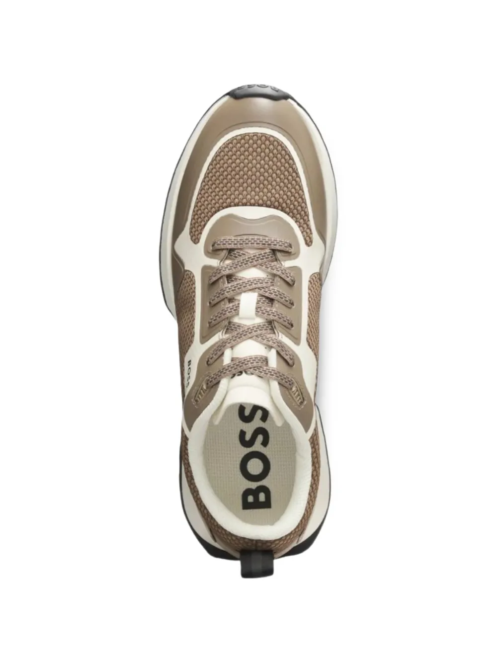 BOSS Sneakers met vlakken Bruin