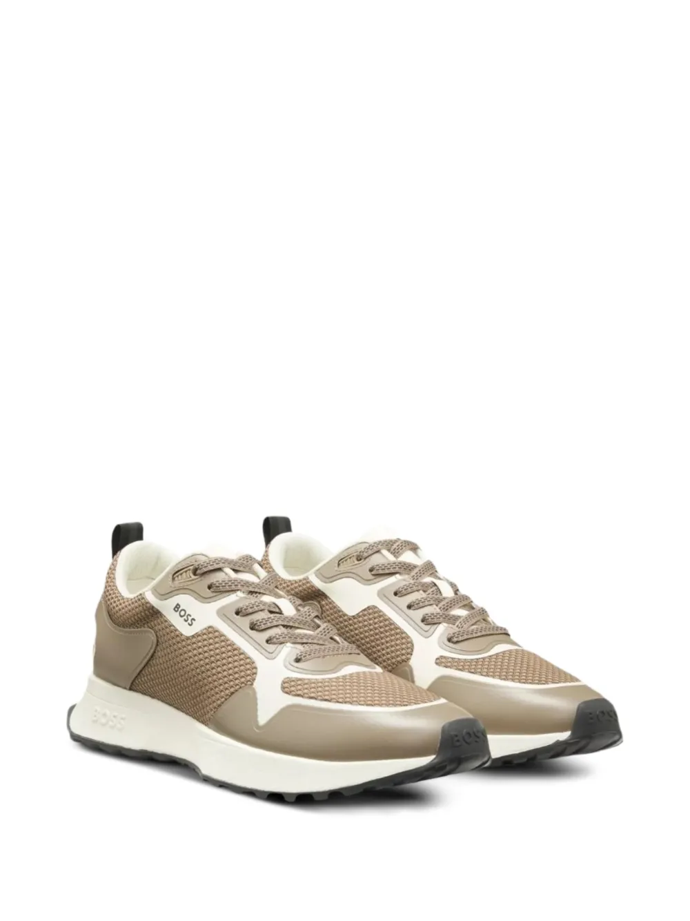 BOSS Sneakers met vlakken Bruin