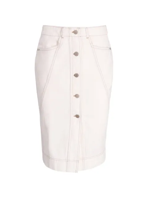 BOSS — button cotton skirt