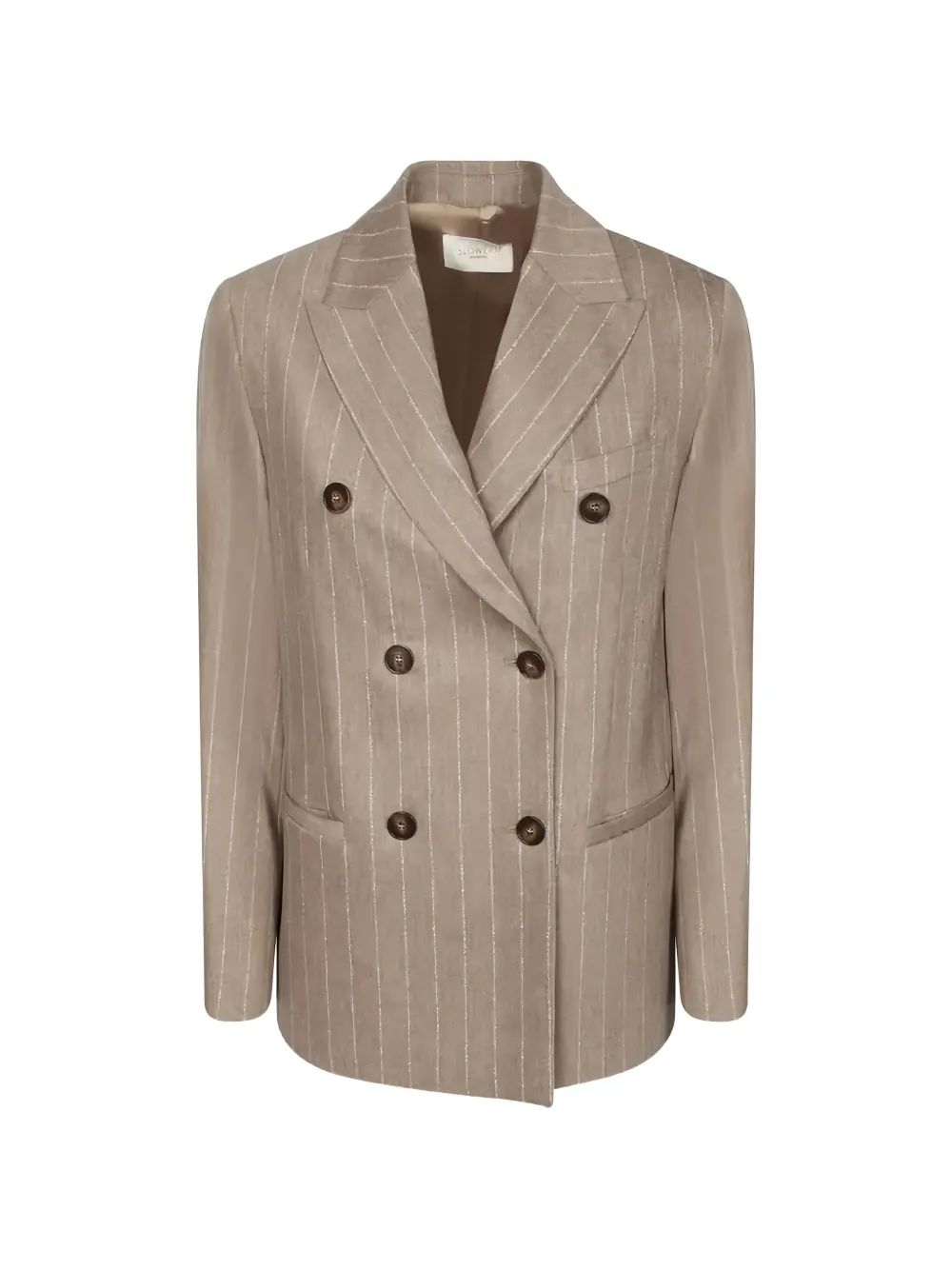 Montedoro double-breasted pinstripe blazer - Nude