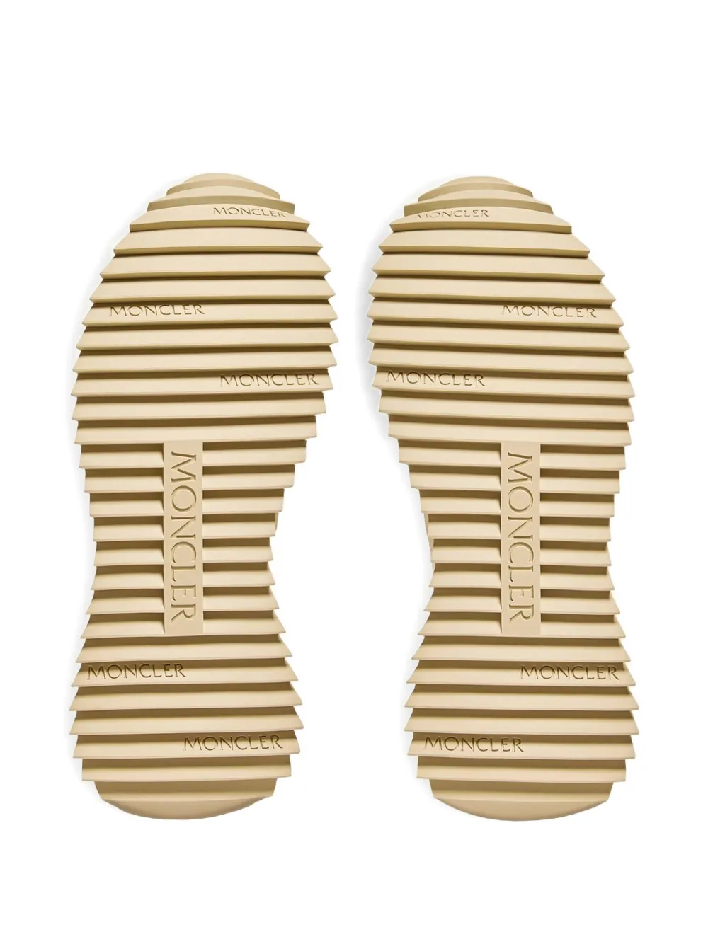 Moncler Sneakers met geribbelde zool Beige