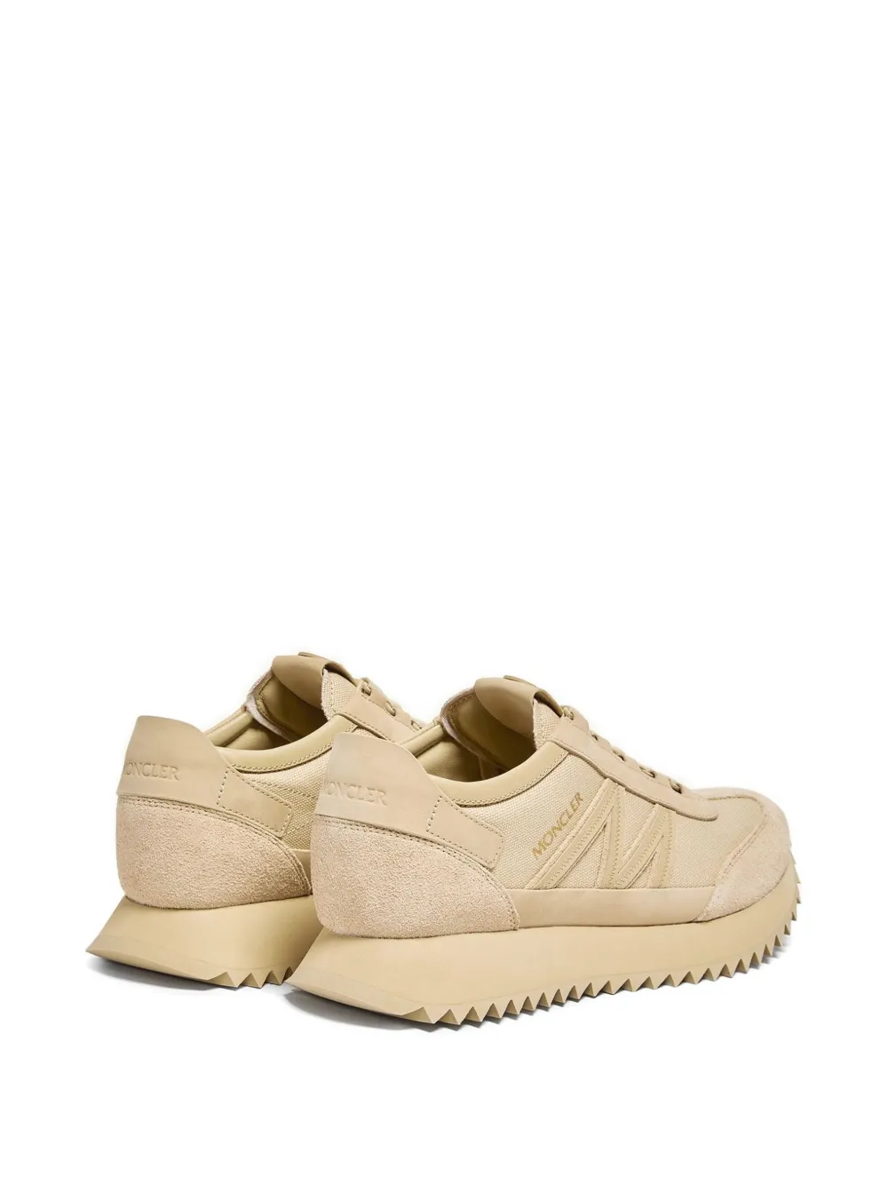 Moncler Sneakers met geribbelde zool Beige