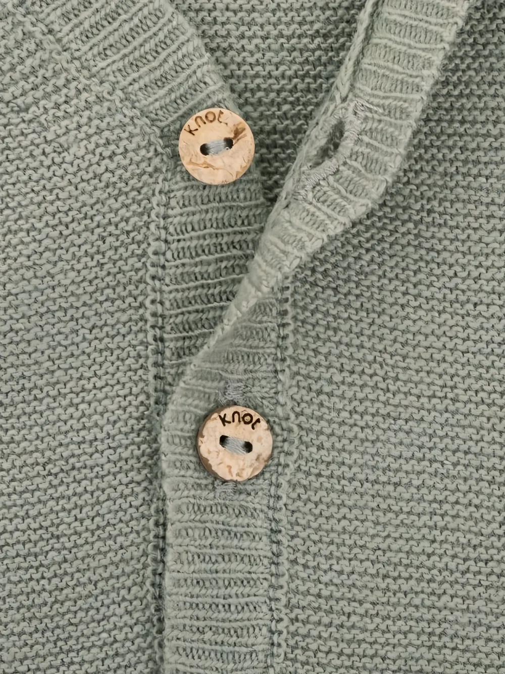 Knot Vest met V-hals Groen