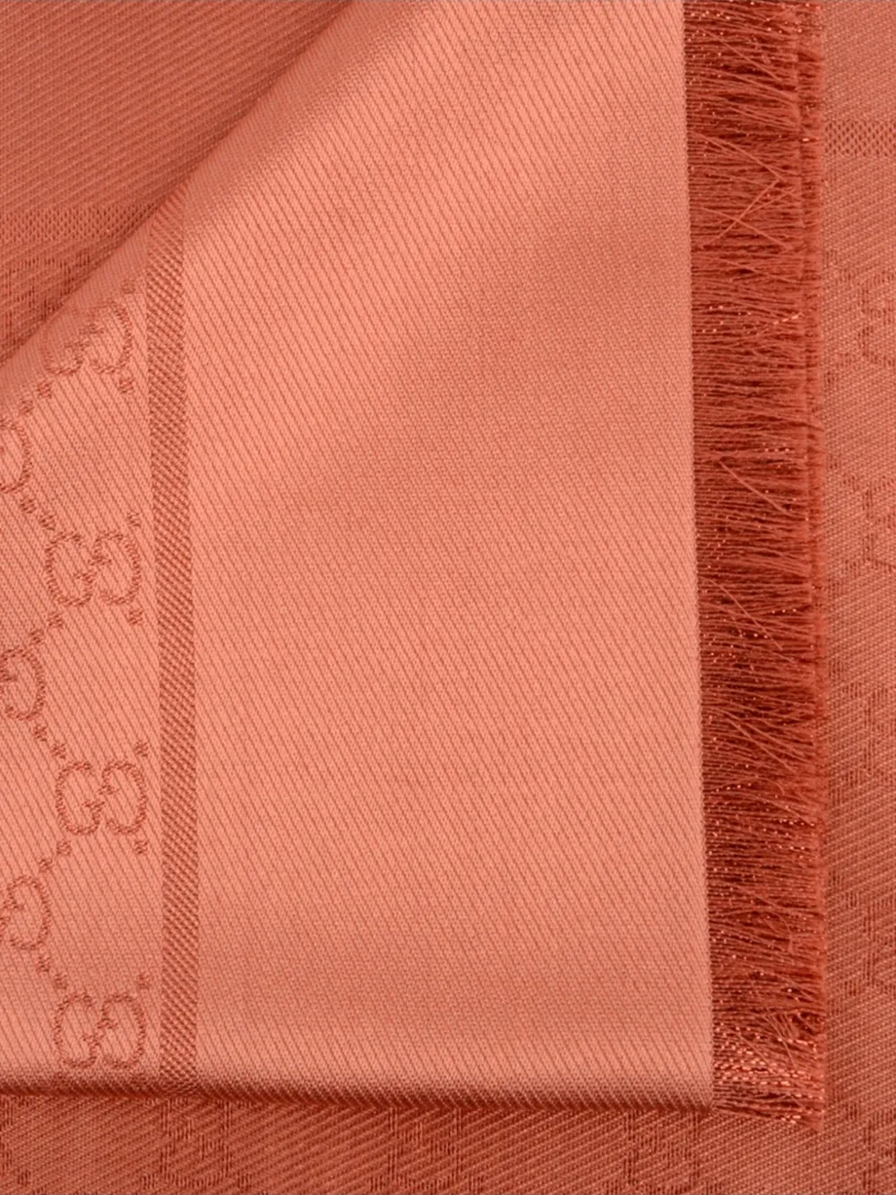 Gucci GG sjaal met franje Oranje