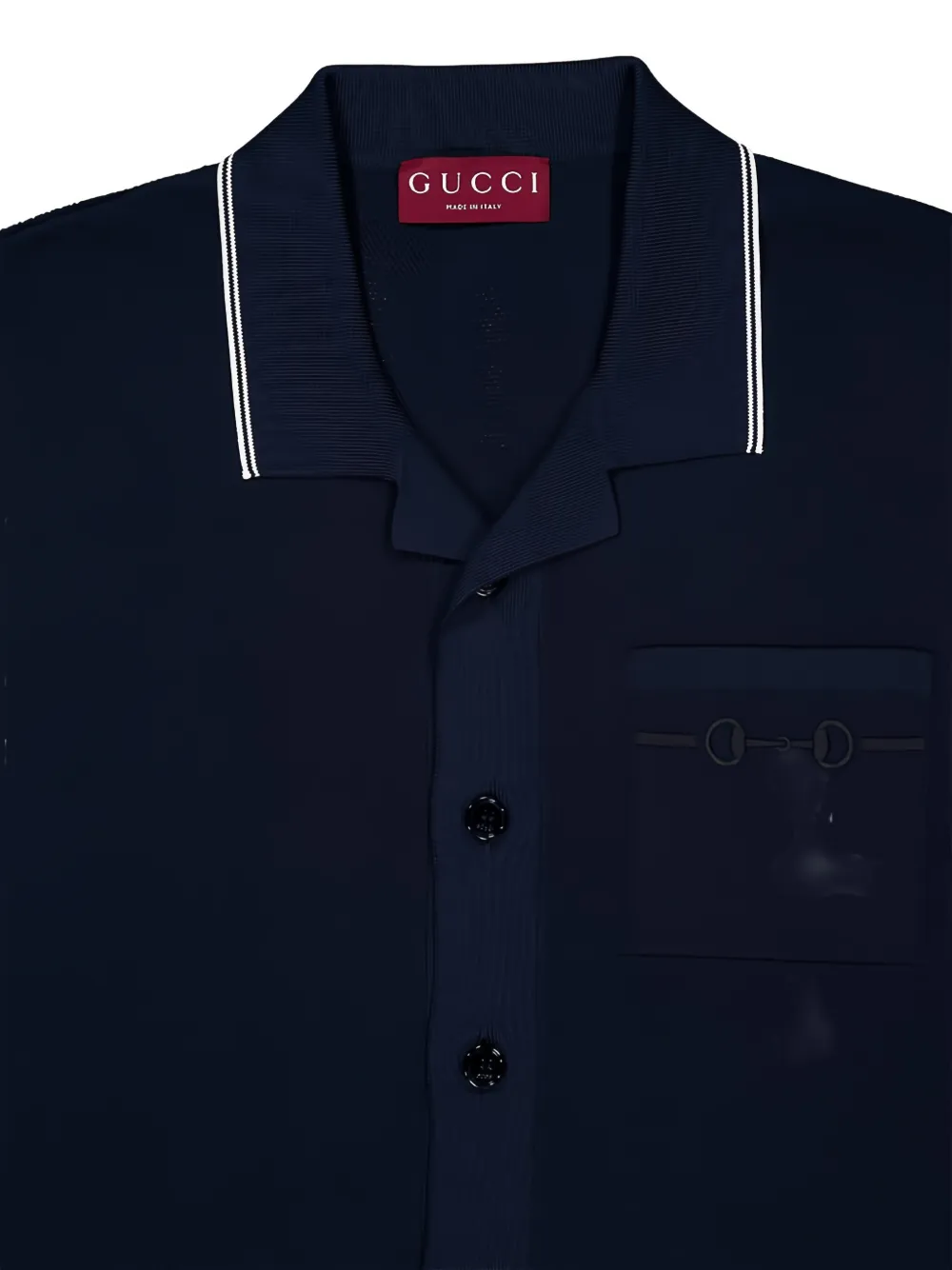 Gucci Poloshirt met zak Blauw