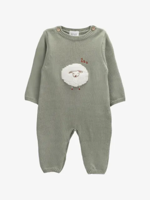 Knot sheep knitted romper