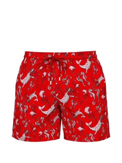 Vilebrequin animal-print drawstring swim shorts
