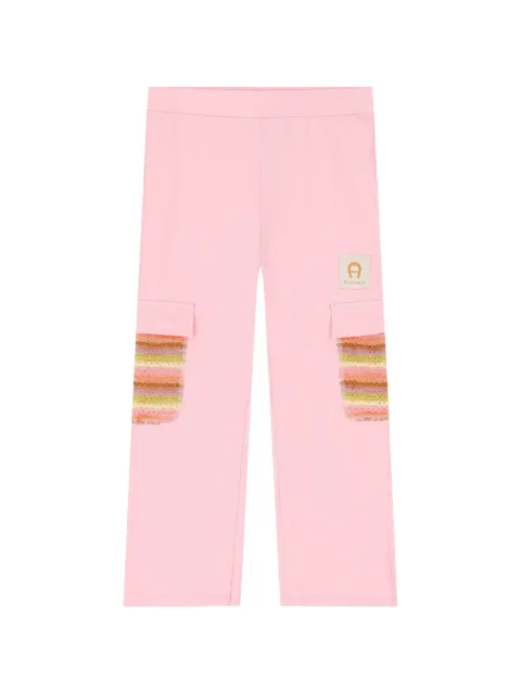 Aigner Kids logo straight-leg trousers