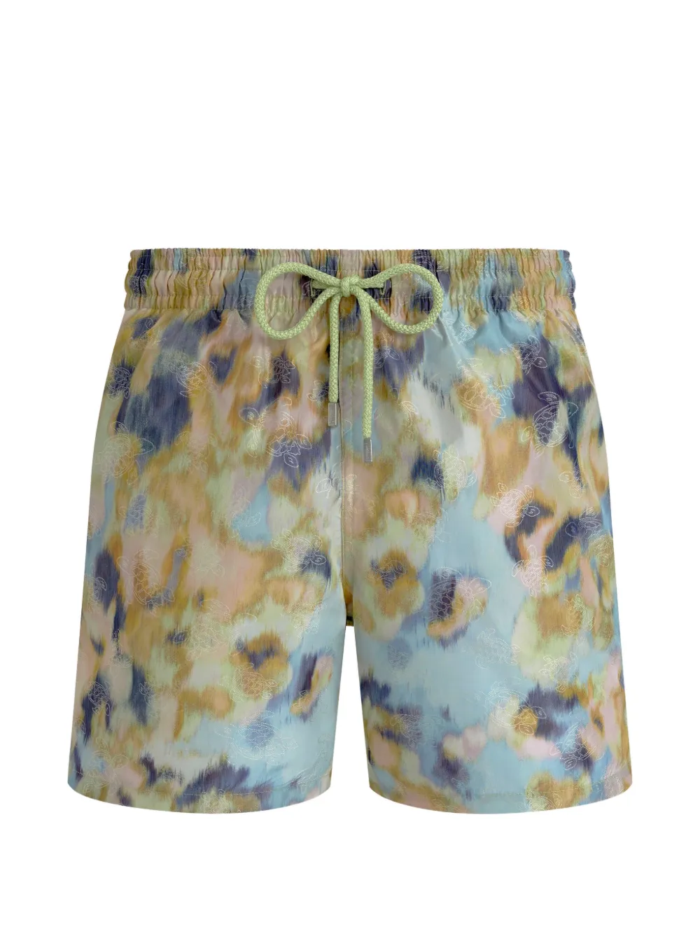 Vilebrequin x Maison BUCOL Blurred Nymphea swim shorts - Blau
