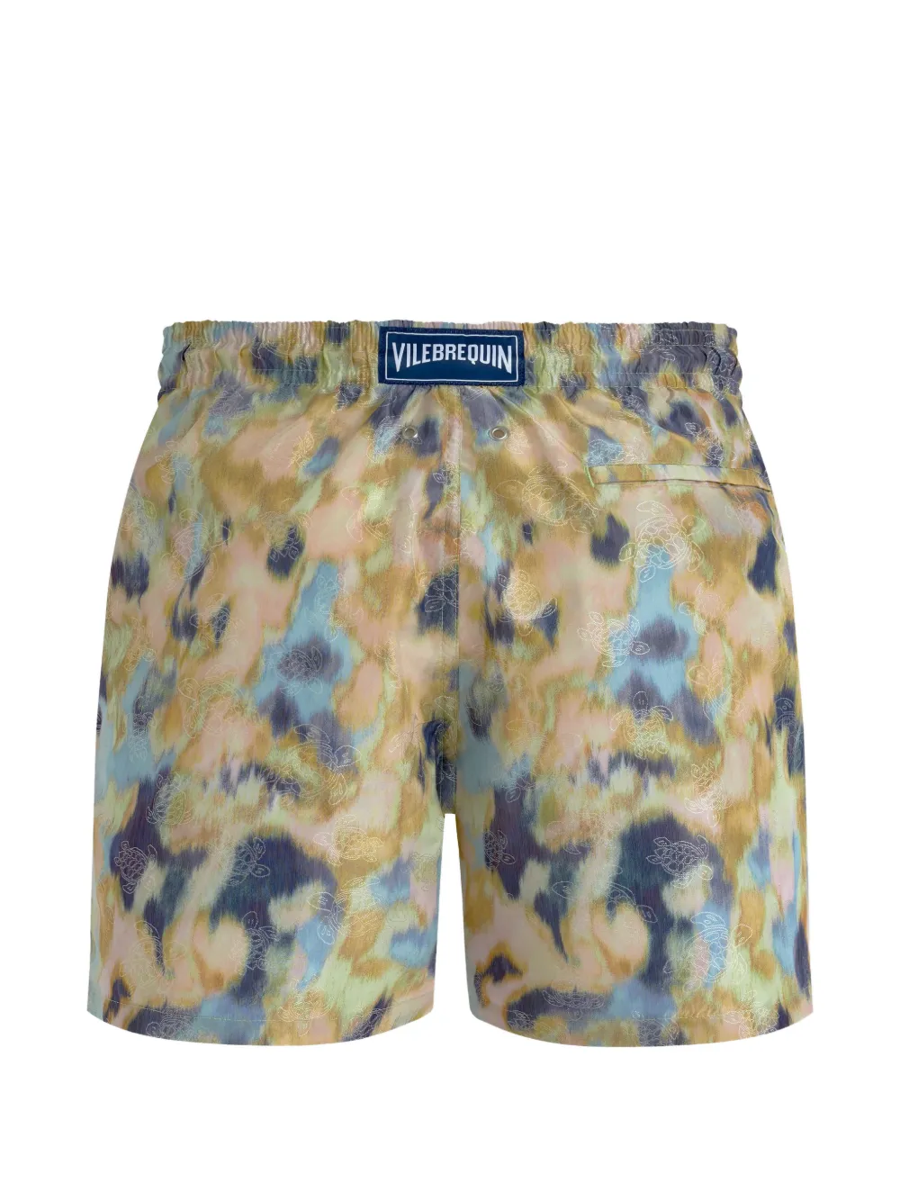Vilebrequin x Maison BUCOL Wazige Nymphea zwembroek Blauw