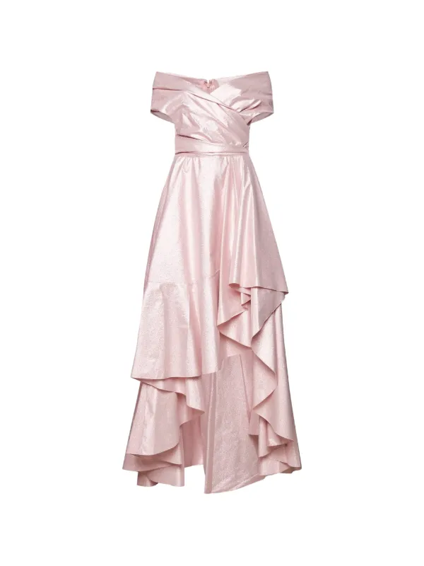 talbot runhof pink dress Talbot Runhof Lurex Mini Dress | Pink