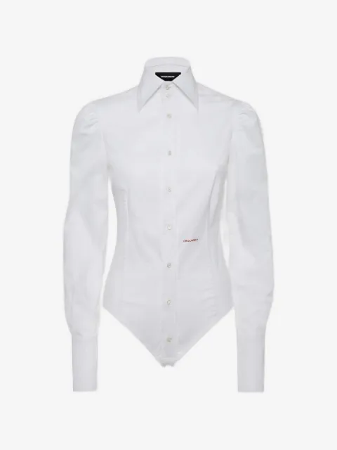 DSQUARED2 signature poplin bodysuit