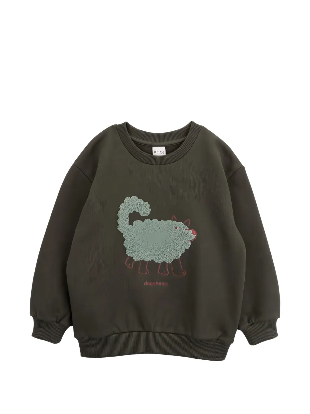 Knot Felpa con stampa - Verde