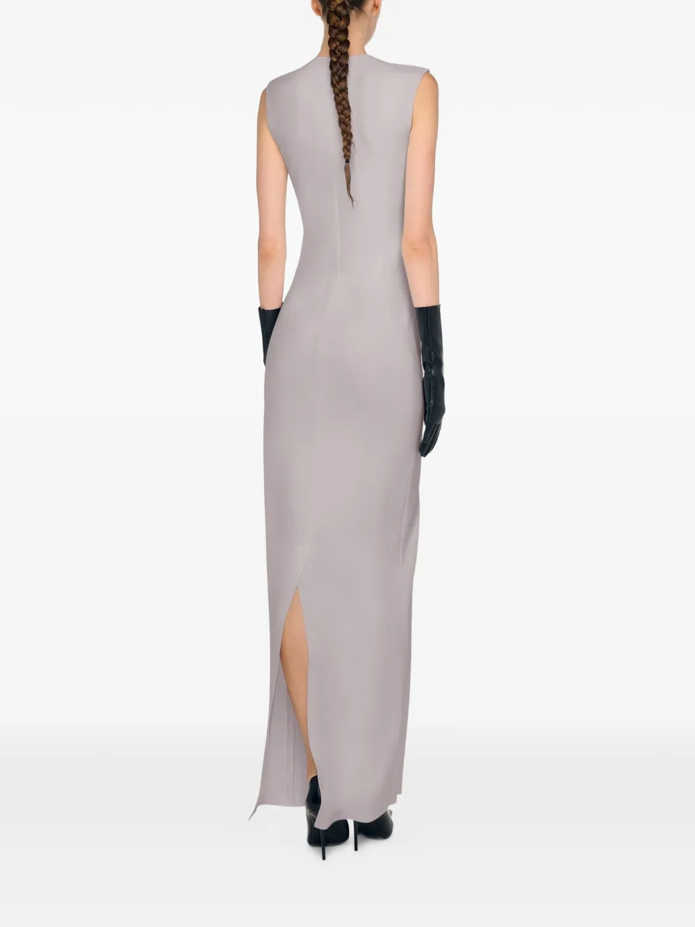 Norma Kamali Mouwloze maxi-jurk Grijs