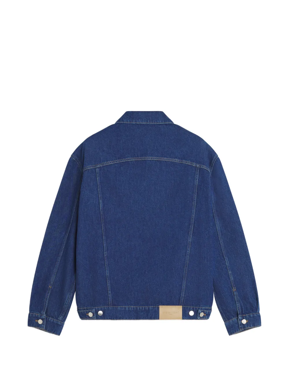  Maison Kitsuné Button Denim Jacket - Blue 