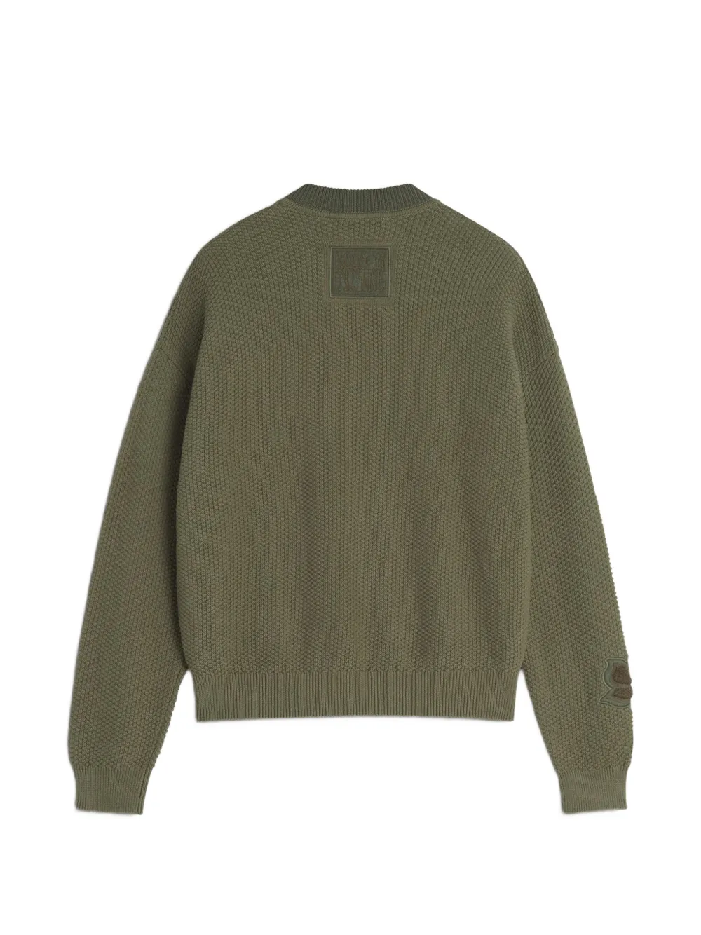 Maison Kitsuné Vest met knoop applicatie Groen