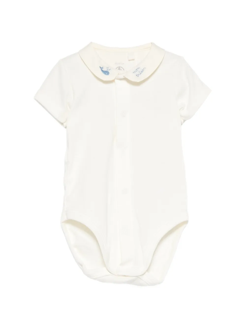 Petit Bateau collared embroidery bobie - Toni neutri