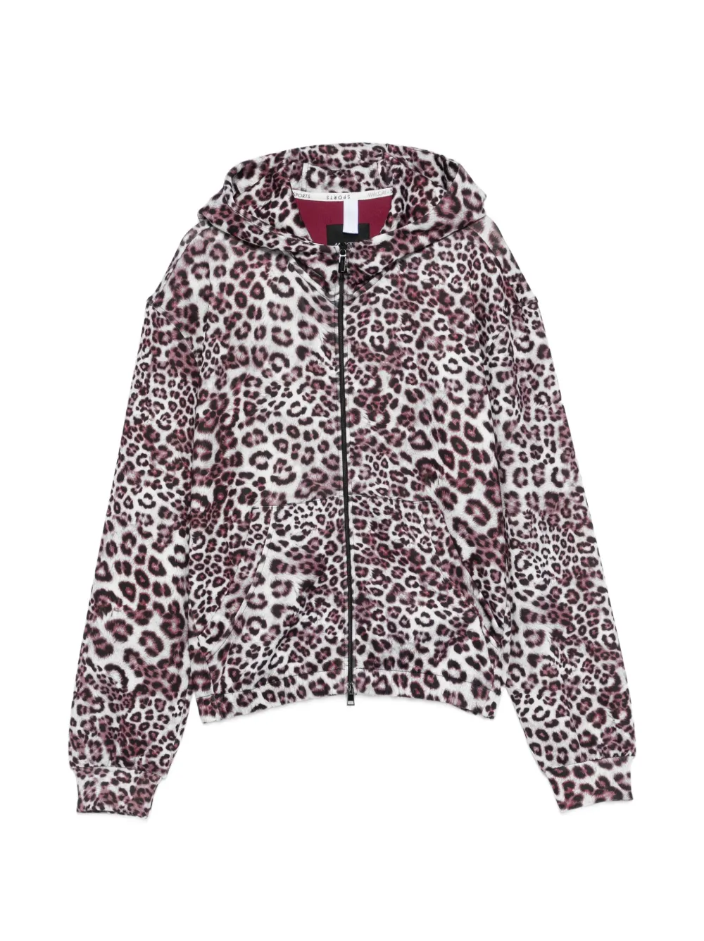 MARCCAIN Hoodie mit Leoparden-Print - Grau