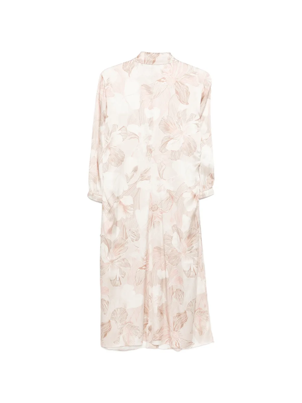 MARCCAIN Midi-jurk met bloemen-patroon Beige