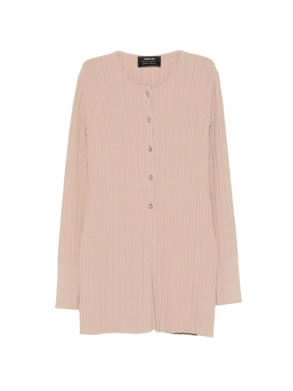 MARCCAIN Cardigan a coste con abbottonatura - Toni neutri