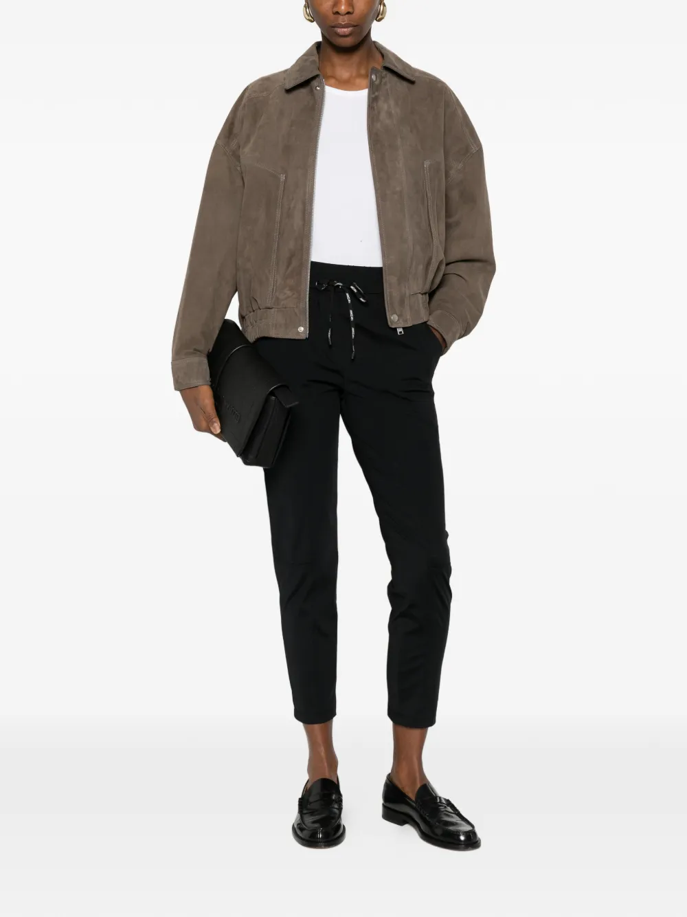  Marccain Rhodos Drawstring Trousers - Black 