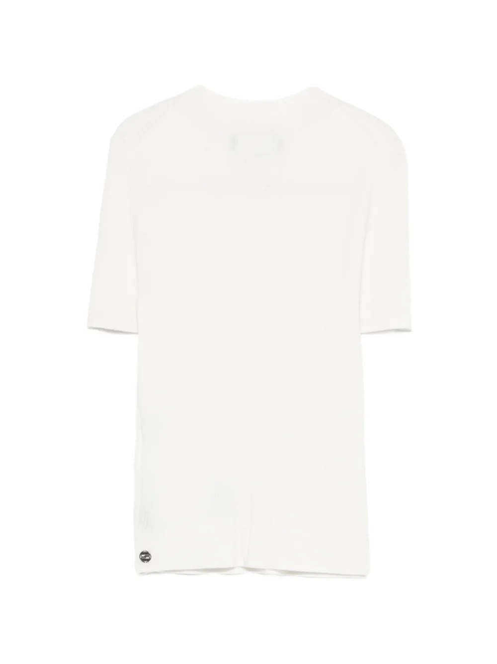 MARCCAIN Geribbeld T-shirt Wit