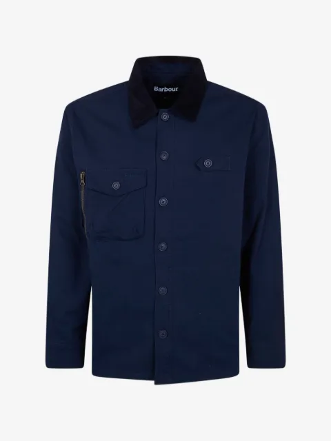 Barbour sobrecamisa con cuello encerado