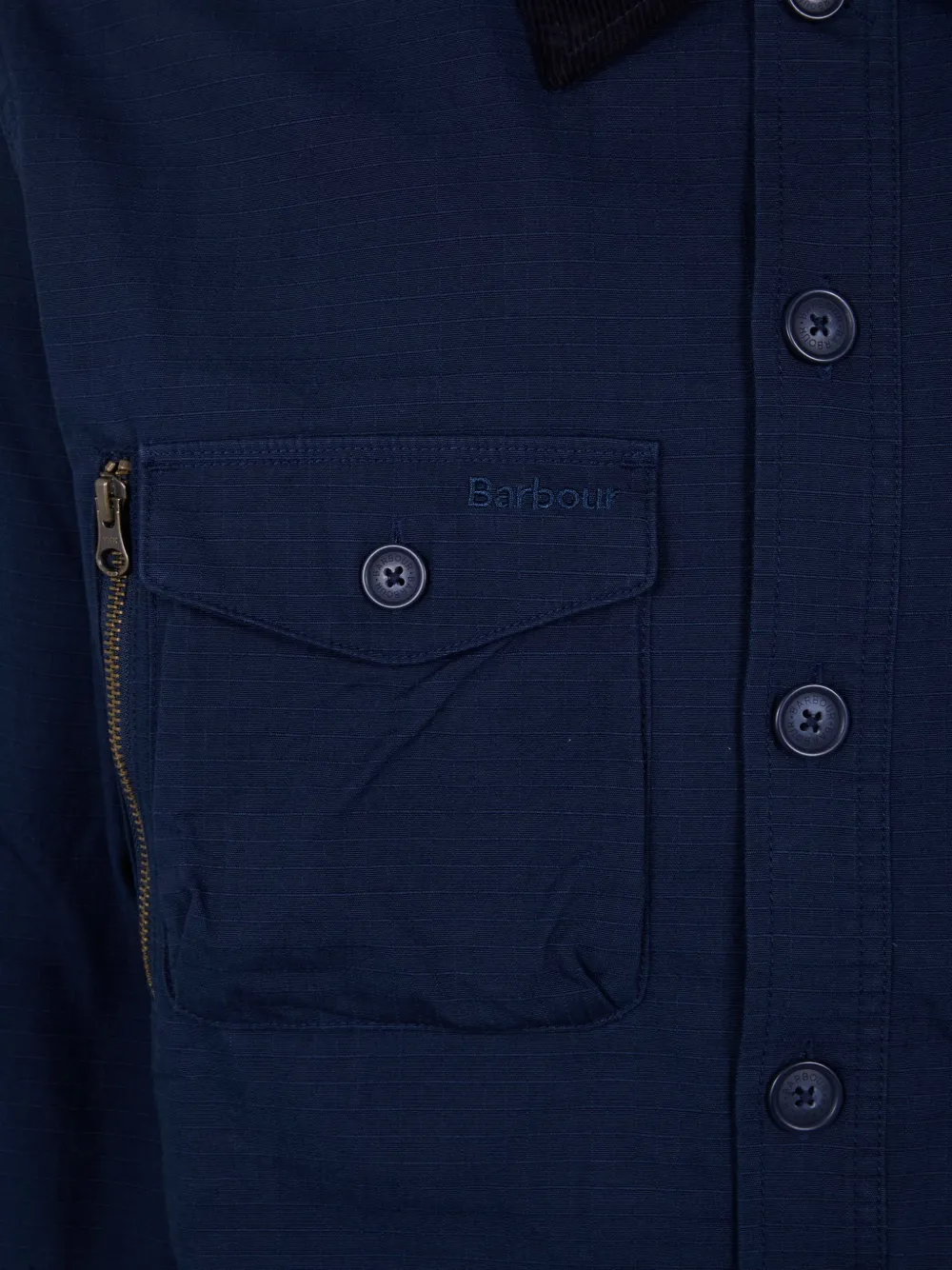 Barbour Denim jack Blauw