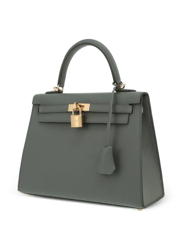 Hermès Pre-Owned 2025 25 Kelly Handbag | Green | FARFETCH AO