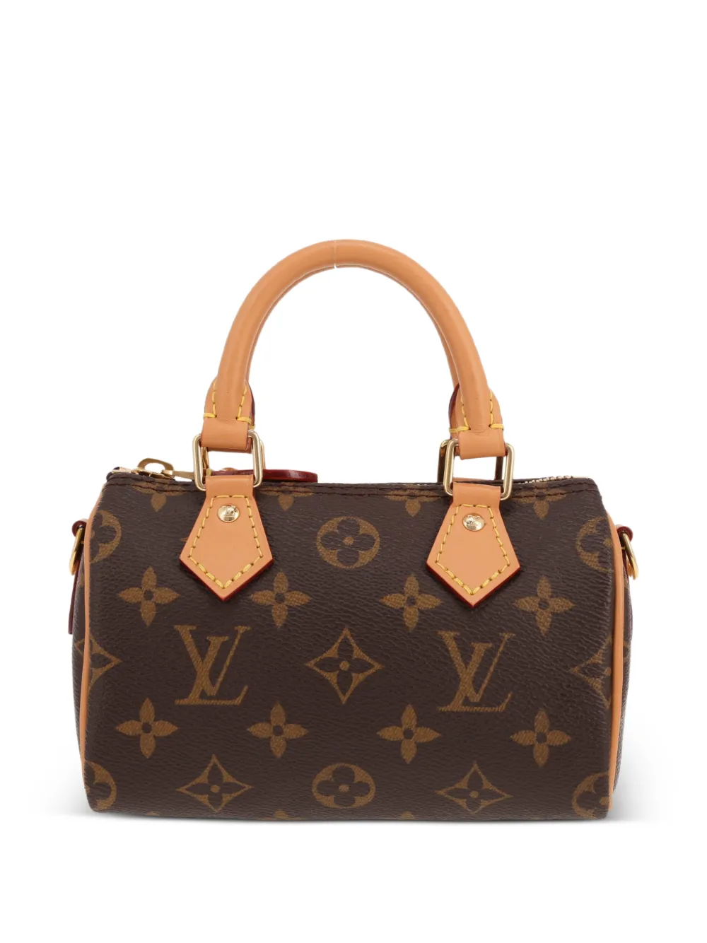 Louis Vuitton Pre-Owned 2024 Nano Speedy monogram leather bag - Marrone