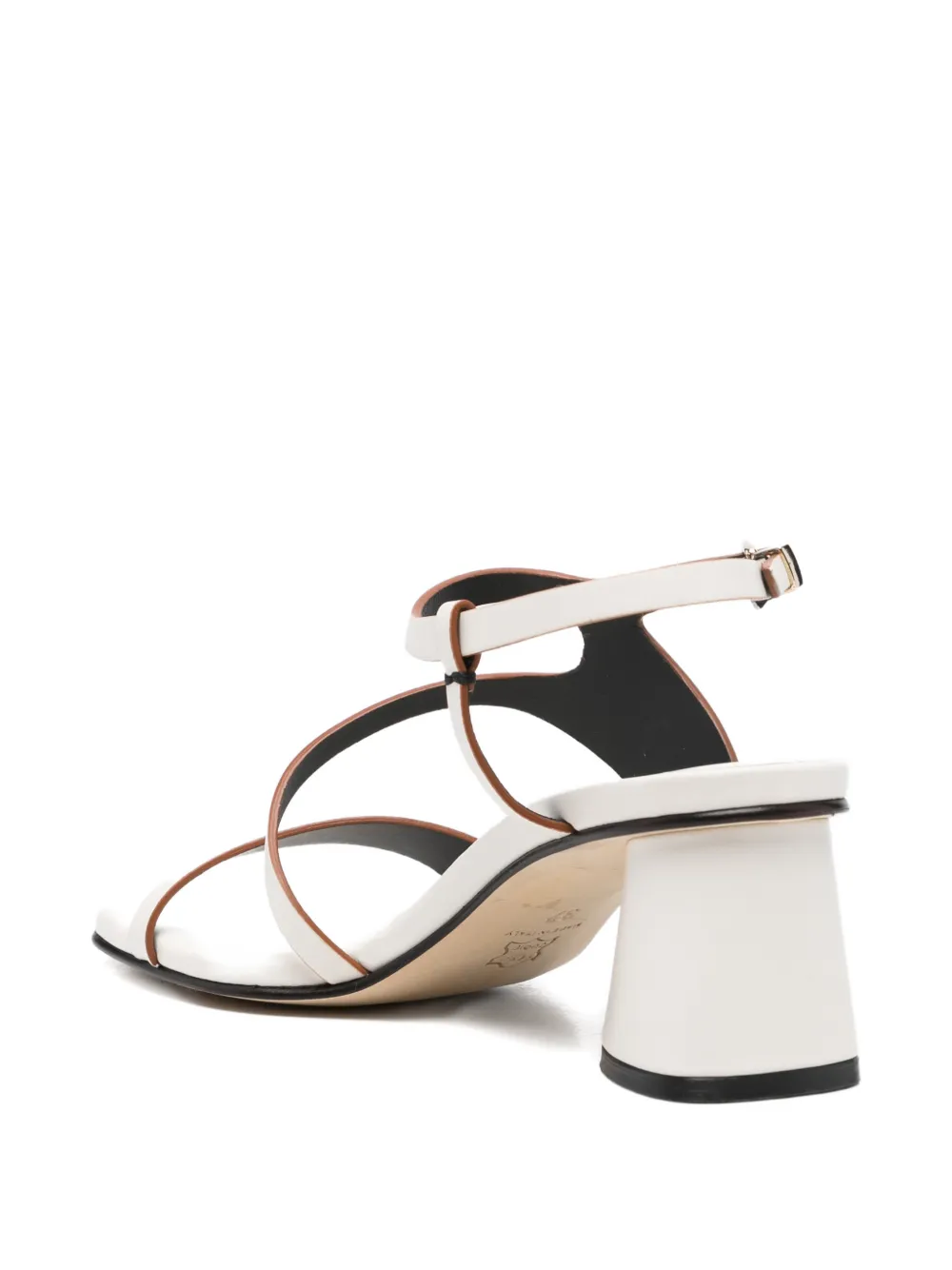  Donnarì Strappy Leather Sandals - White 