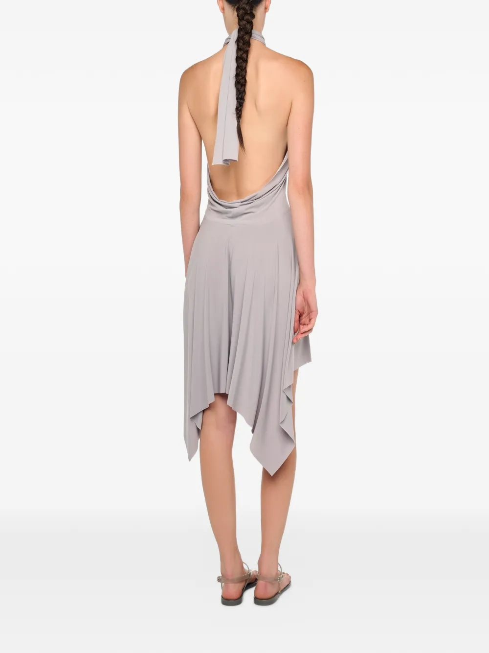  Norma Kamali Convertible Dress - Grey 