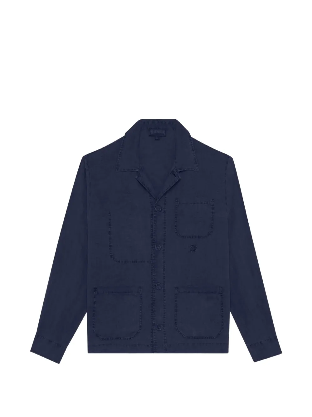 Vilebrequin button-up linen shirt - Blue