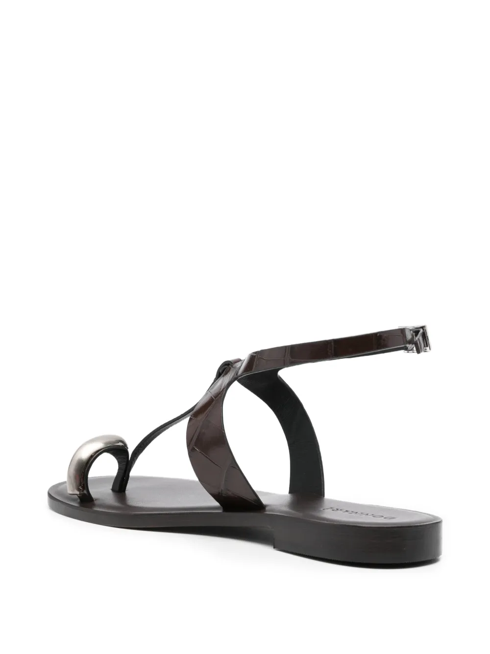  Donnarì Toe-ring T-strap Sandals - Brown 