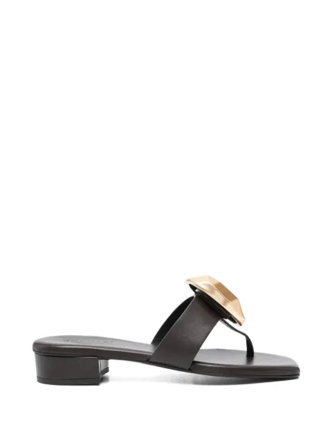 Donnarì geometric-appliqué sandals