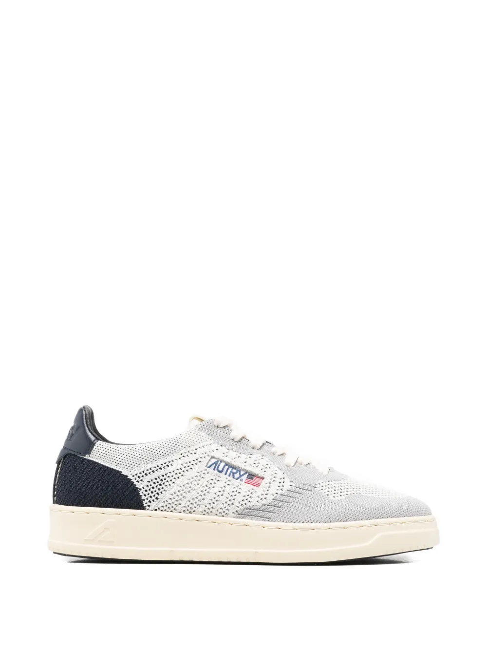 Autry knitted panelled sneakers - Grigio