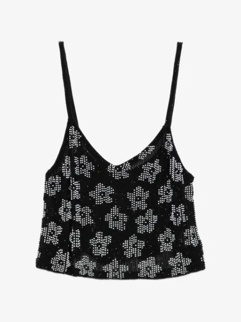 Ashish floral sequin top