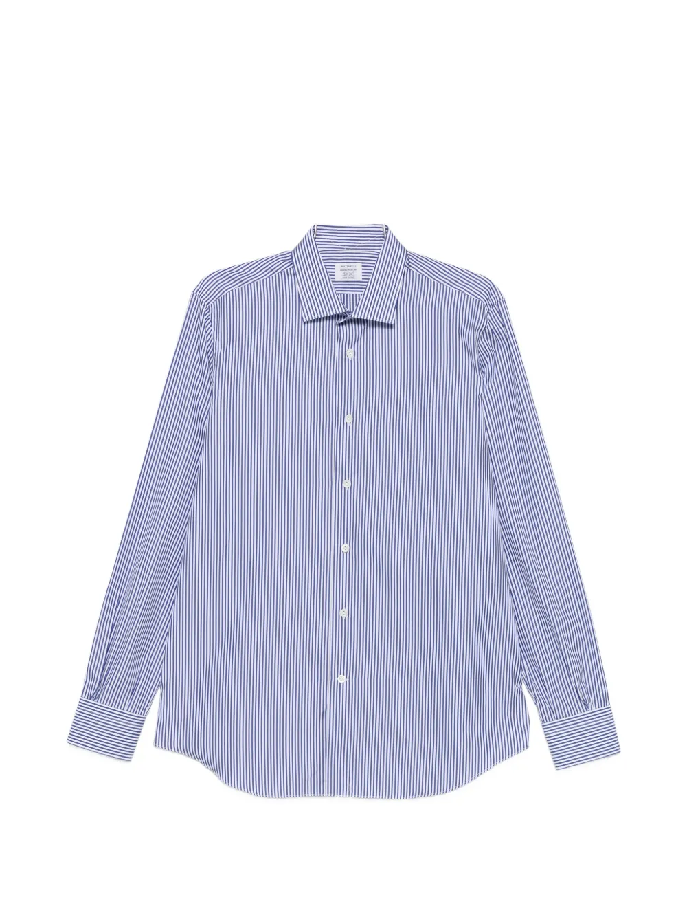 Mazzarelli striped button shirt - Blu